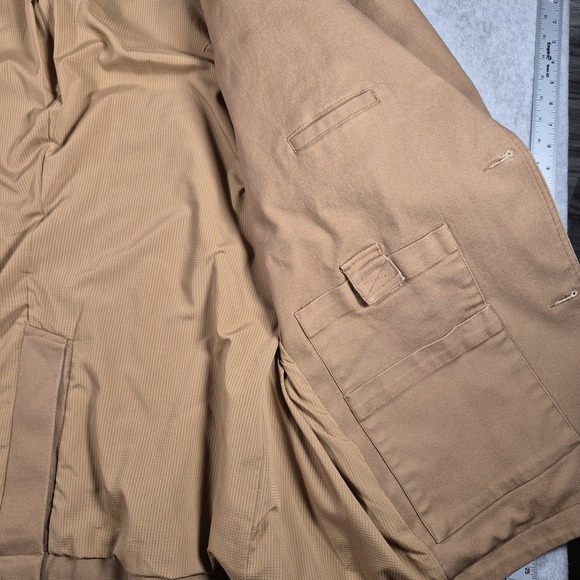 Duluth Trading Co. Fire Hose Presentation Jacket Mens 3XL Blazer Tan Brown Heavy - Picture 10 of 11